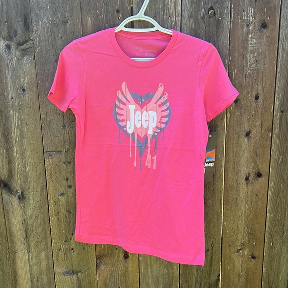 Women’s JEEP TSHIRT Official Jeep off-road pink short sleeve tee New with tags - Picture 4 of 7